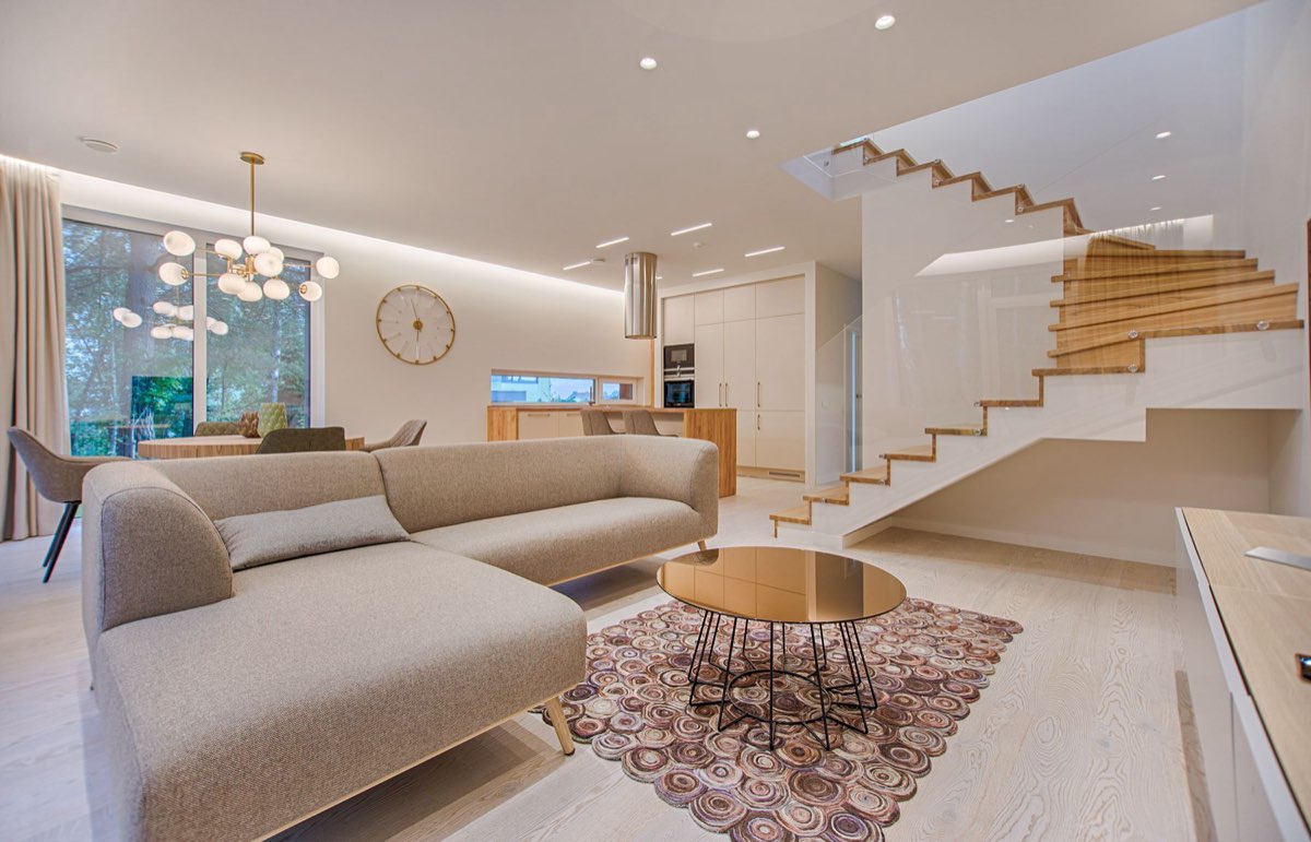 Modern short-term rental interior